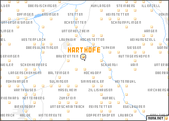 map of Harthöfe