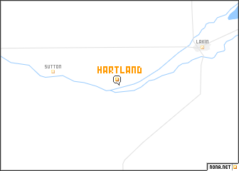 map of Hartland