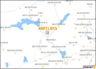 map of Hartland