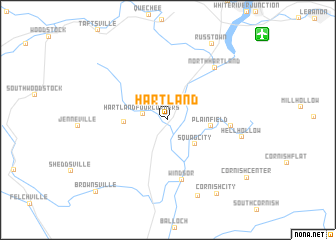 map of Hartland