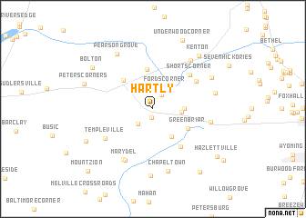 map of Hartly