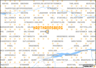 map of Hartmannsberg