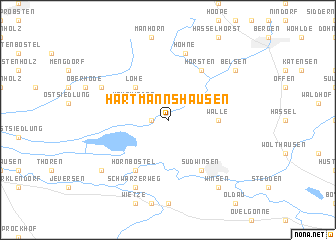 map of Hartmannshausen