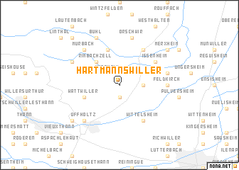 map of Hartmannswiller