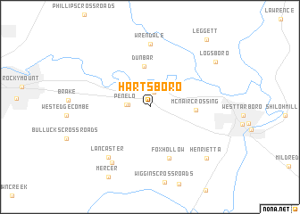 map of Hartsboro