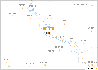 map of Harts