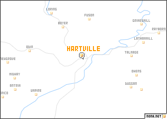 map of Hartville