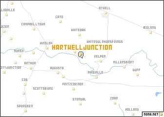 map of Hartwell Junction