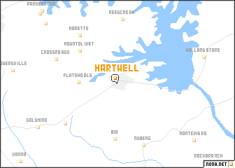 map of Hartwell