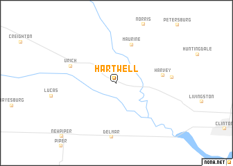 map of Hartwell