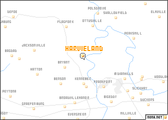map of Harvieland