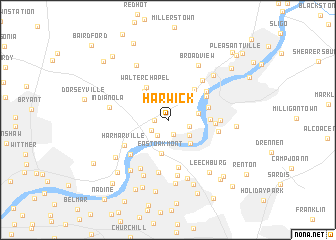 map of Harwick