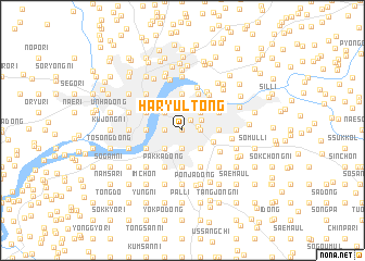 map of Haryul-tong