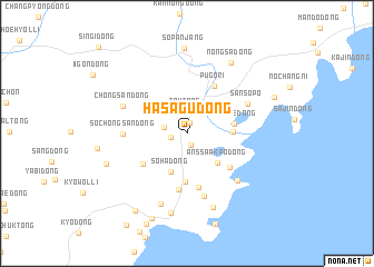 map of Hasagu-dong