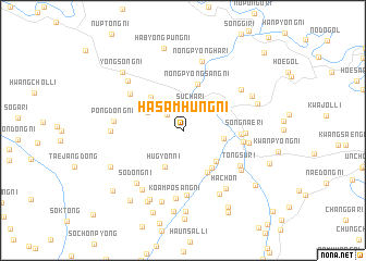 map of Hasamhŭng-ni