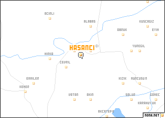 map of Hasancı