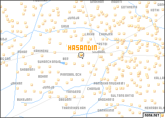 map of Hasan Dīn