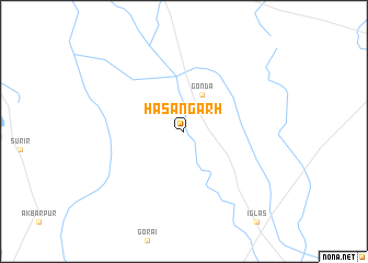 map of Hasangarh
