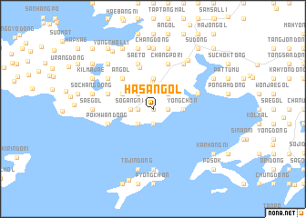 map of Hasan-gol