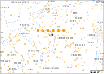 map of Hasan jo Nahar