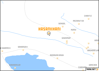 map of Ḩasan Khānī