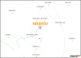 map of Hasanköy