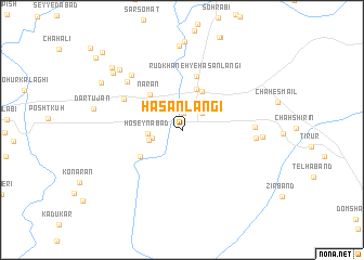 map of Ḩasan Langī