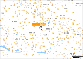 map of (( Hasanovići ))