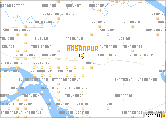 map of Hasanpur