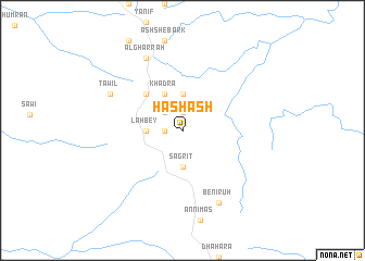 map of Hashash