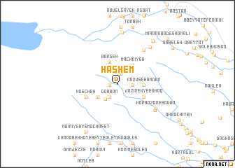 map of Hāshem