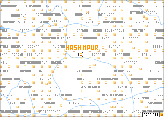map of Hāshimpur