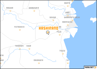 map of Hashirano