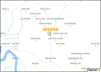map of Ḩashīsh