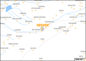 map of Hāshor