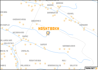 map of Hasht Bākh