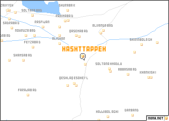 map of Hasht Tappeh