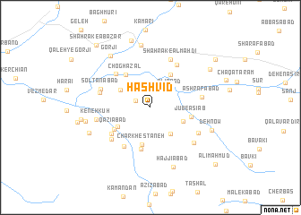 map of Ḩashvīd