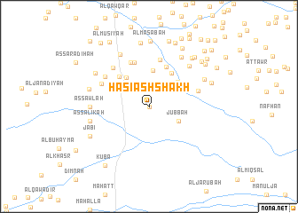 map of Ḩāsī ash Shākh