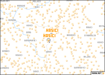 map of Hašići