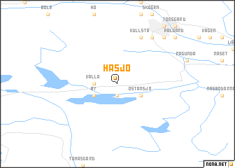 map of Håsjö