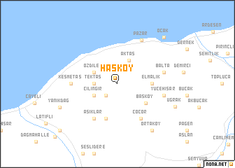 map of Hasköy