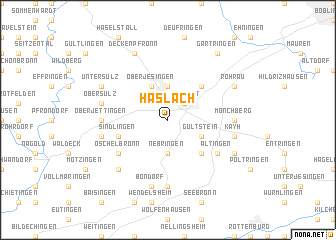 map of Haslach