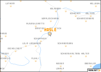 map of Hasle