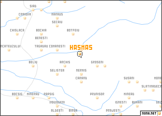 map of Hăşmaş