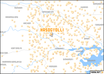 map of Hasŏgyŏl-li