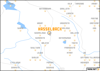 map of Hasselbäck