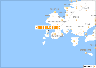 map of Hasselösund