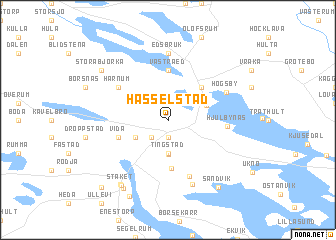 map of Hässelstad