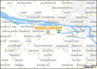 map of Hasselwerder